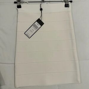 BCBGMaxAzria Women's Ivory Pencil Skirt